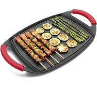 Mws RL-TG47M Plancha en pierre de lave 47 cm pour plaque à induction Anti-adhérente Ne raye pas MWS.