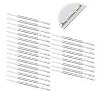 MWUMRCM Fixation Relieur de Document, 25 Pièce Clips de Fixation Relieur de Document en Acier Nickelé, Ensembles Attaches Epingles Métal Acier, convient pour le travail et l'école