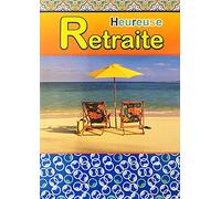 MX-3007 Maxi Carte Géante Départ Retraite Grand Format A4 21x29,7cm avec Enveloppe - Bulles de Bonheur à 2 Transats Chaises Longues Parasol Plage Mer île Détente Repos Loisirs