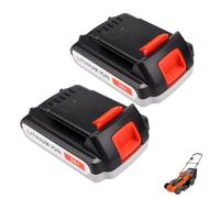 MXJFYY Lot de 2 Batteries de Rechange au Lithium 20 V 3000 mAh pour Black & Decker BL1518 BL2018 LBXR20 LBXR2020-OPE LB20 LBX20 LB2X4020 BL2018-XJ 194309-1 194205-3 194204-5 196399-0 196673-6 LXT-400
