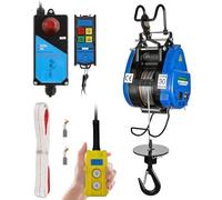 Mxmoonant Palan électrique rapide 250 kg, 18 m/min, hauteur de levage 30 m | grue de treuil électrique, avec 2 méthodes de contrôle pour réparation de garage, boutique, construction