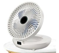 Mxshc Ventilateur mural - Mini ventilateur de circulation d'air ultra silencieux à double usage,Accessoire ménager pliable pour dortoir, bureaux à domicile