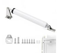 MxSplorion Ferme Porte Automatique Intérieure, Réglable avec Amortisseur à Ressort, Bras Fermeture pour Porte d'Entrée, Jardin ou en Verre, Blanc