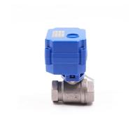 MXXDMOPD Actionneur à Bille motorisé 2 Voies en Acier Inoxydable, DN15, DN20, DN25, Fils, AC/DC 9-24 V(AC220V-CR02,0.25 inch)