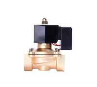 MXXDMOPD Interrupteur solénoïde normalement fermé en Laiton, 3/8", 1/2", 1", 2", for Eau, 220 V, 12, sans Alimentation, fièvre(BSP-240VAC,1.25 inch)