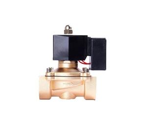 MXXDMOPD Interrupteur solénoïde normalement fermé en Laiton, 3/8", 1/2", 1", 2", for Eau, 220 V, 12, sans Alimentation, fièvre(BSP-240VAC,1.25 inch)