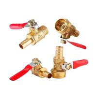 MXXDMOPD Raccord cannelé en cuivre for Tuyau de 4 à 12 mm, 10 pièces, Filetage mâle 1/8", 1/2", 1/4", Adaptateur coupleur(6mm Tube,10 PCS-1/2)