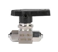 MXXDMOPD Robinet à Boisseau sphérique 1 pièce 6 mm, 8, 10, 12, Robinet Rotation Rapide, Droit/Trois Voies, en Acier Inoxydable 304(8mm*5)