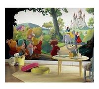 MY AGENCIES Papier peint panoramique encollé Blanche neige et les 7 nains de DISNEY - 320 cm x 182,88 cm Noir G
