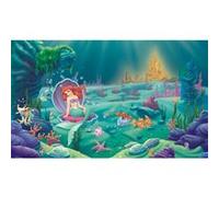 MY AGENCIES Papier peint panoramique encollé Disney Princesse Ariel la petite sirène - 320 cm x 182,88 cm Bleu G