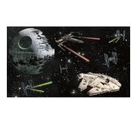 MY AGENCIES Papier peint Panoramique encollé Vaisseaux Star Wars 320X182 CM Noir G