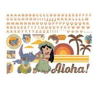 MY AGENCIES Sticker Mural Géant Lilo et Stitch avec lettres de l'alphabet pour personnaliser Multicolors G