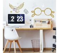 MY AGENCIES Sticker mural géant Lunettes Harry Potter et stickers complémentaires Multicolors G