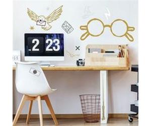 MY AGENCIES Sticker mural géant Lunettes Harry Potter et stickers complémentaires Multicolors G