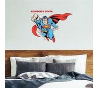 MY AGENCIES Stickers muraux géants DC Superman avec lettres de l'alphabet Multicolors G