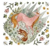 MY AGENCIES Stickers Muraux Géants Woodland Licorne Magique et Renard Multicolors G