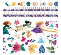 MY AGENCIES Stickers repositionnables et toise - Princesses Disney - 61 cm x 41 cm Multicolors G