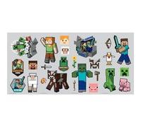 MY AGENCIES Stickers repositionnables - Minecraft - Tous les Personnages Multicolors G