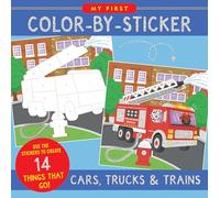 My First Color-by-sticker Book - Cars, Trucks, & Trains