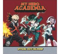My Hero Academia Agenda 2024 avec inscription et superbes images de tous les personnages - Idée cadeau fabuleuse pour les fans d'anime et autres héros - 30,5 x 30,5 cm