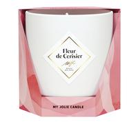 My Jolie Candle - Les Essentielles - Bougie Bijoux Parfumée Fleur De Cerisier Bracelet Billes Noires