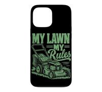My Lawn My Rules Tondeuse à Gazon Jardinier Entretien de la pelouse Jardinage Coque pour iPhone 13 Pro Max
