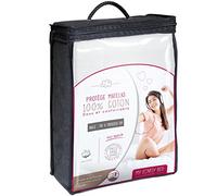 My Lovely Bed - Protège Matelas 90x190/200 cm | 100% Coton | Doux et Confortable - Aéré et Absorbant - Molleton 200g/m²
