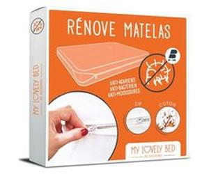 My Lovely Bed - Rénove Matelas 140x190/200 cm | Housse complète pour matelas | Anti Acarien - Economique et Pratique - Tissu Coton Blanc G
