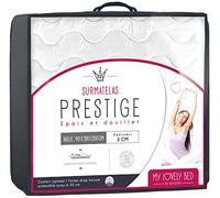 My Lovely Bed - SurMatelas Prestige 90x190/200 cm - Epais et Douillet - Enveloppe 100% Coton - Lavable