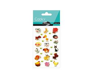 MY MANDARINE 560426C Cooky 8 planches 193 stickers Animaux