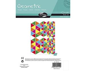MY MANDARINE AE119O Gommettes géométriques 20 planches Triangles