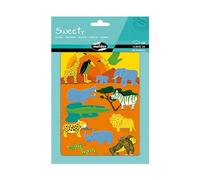 MY MANDARINE AE131O Sweety 2 planches 28 stickers feutrine Savane