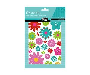 MY MANDARINE AE143C Decoraty 6 planches 180 gommettes Fleurs