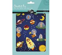 MY MANDARINE AE224C Sweety 2 planches 34 stickers feutrine Espace