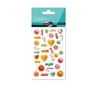 MY MANDARINE CY031O Cooky 1 planche 34 stickers Kawaï bonbons
