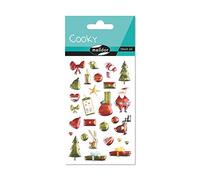 MY MANDARINE CY042O Cooky 1 planche 28 stickers Noël traditionnel