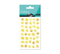 MY MANDARINE CY106C - GOMMETTES 3D Cooky - 1 planche 12x8 cm - 39 stickers - ETOILES DE MER