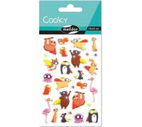 MY MANDARINE CY112C Cooky 1 planche 28 stickers Animaux super-héros