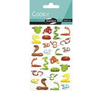 MY MANDARINE CY123C Cooky 1 planche 26 stickers Serpents