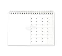 MY MANDARINE GB009O - Calendrier perpétuel 12 feuilles - Gamme Blanche - 21x16 cm
