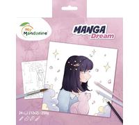 MY MANDARINE GY179C Manga Dream 24 coloriages 20x20cm papier 250g