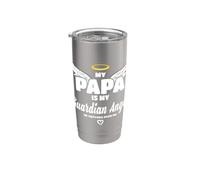 My Papa Is My Guardian Angel He Watches Over Me In Memory Gobelet isotherme en acier inoxydable double paroi