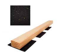 My Plast 3er Pack 450 Stück 150 Tapis de terrasse en granulés de Caoutchouc - 3 mm 90 x 90 mm (Lot de 3 pièces), Noir