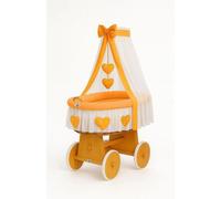 MY SWEET BABY Berceau en Osier Naturel avec Tente et Matelas Premium