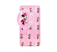 My sweety pop | Drap Housse Enfant 90x200 cm | 100% Coton Doux | Motif Disney Minnie Mouse à Paris | Literie Fille Qualité Supérieure | Bonnet 16 cm avec Coins Élastiqués