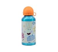 My sweety pop - Gourde - Aluminium - Pour enfant - Crèche - Maternelle - Ecole - Vacances - Repas - 17,5 cm - 400 ml - Hydratation - Idée Cadeau - Peppa Pig - Bleu - pour fille