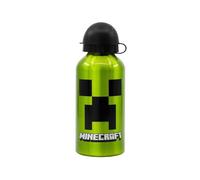 My sweety pop - Gourde - Aluminium - Pour enfant - Crèche - Maternelle - Ecole - Vacances - Repas - 17,5 cm - 400 ml - Hydratation - Idée Cadeau - Minecraft - Vert - pour garcon