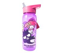 My sweety pop | Gourde Hello Kitty 600ml pour Enfant | Bouteille d'Eau Sportive Sans BPA | Design Kawaii Rose Idéal pour l'École et les Loisirs | Matériau Plastique Haute Qualité Résistant