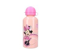 My sweety pop - Gourde Minnie pour enfant - Aluminium - Pour enfant - Crèche - Maternelle - Ecole - Vacances - Repas - 19 cm - 500 ml - Hydratation - Idée Cadeau (Minnie Mouse - Rose/Pêche)