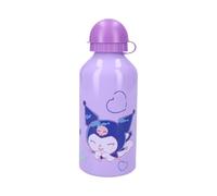 My sweety pop Gourde pour enfant Aluminium Pour enfant Crèche école | Vacances Repas 19 cm 500 ml Hydratation Gourde Kuromi Violet